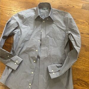 Ralph Lauren Shirt Mens 15 1/2  Medium  Yarmouth Oxford Button Down Chambray
